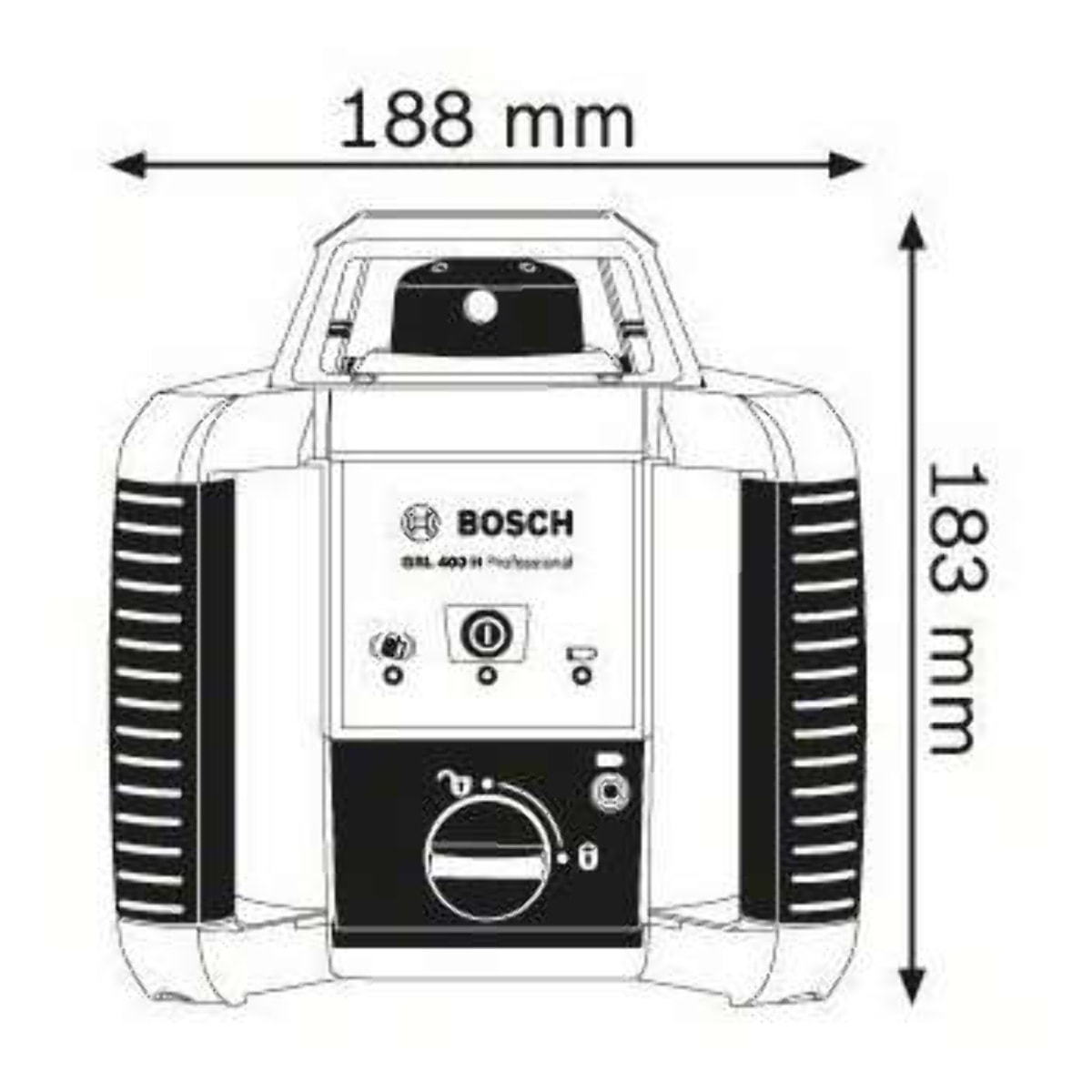 Laser rotatif GRL 400 H - BOSCH - avec batterie - accessoires - coffret - 061599403U