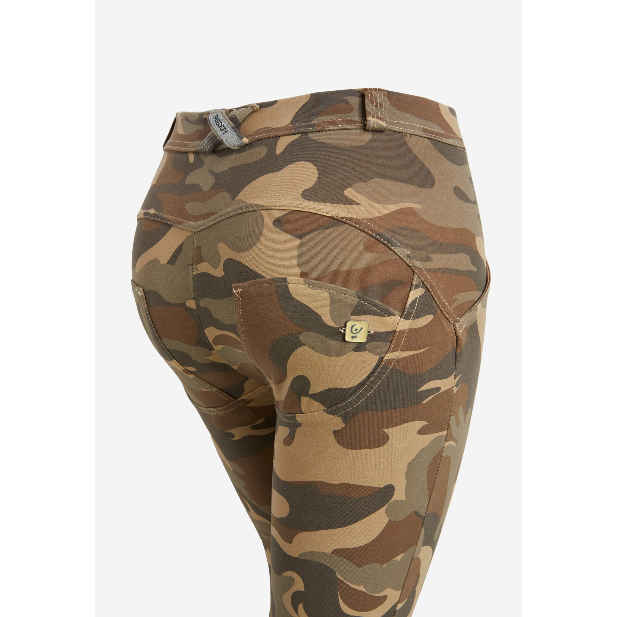 Pantaloni push up WR.UP® 7/8 clessidra superskinny camouflage