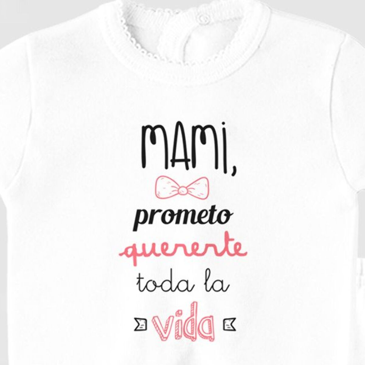 Conj Estampado Frase M Blanco Talla Nac