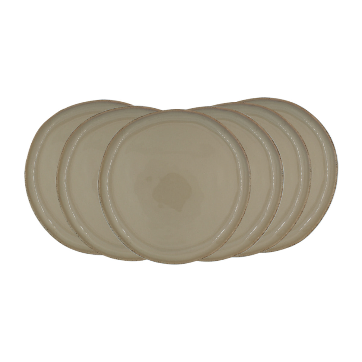 Lot de 6 grandes assiettes, DUNE