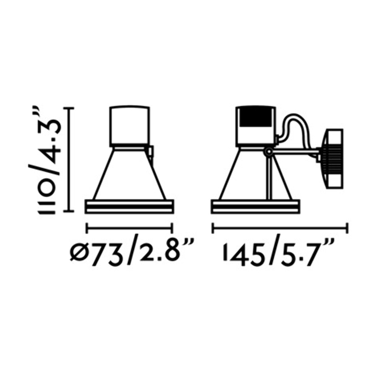 MINIPROJECT Lampe projecteur gris
