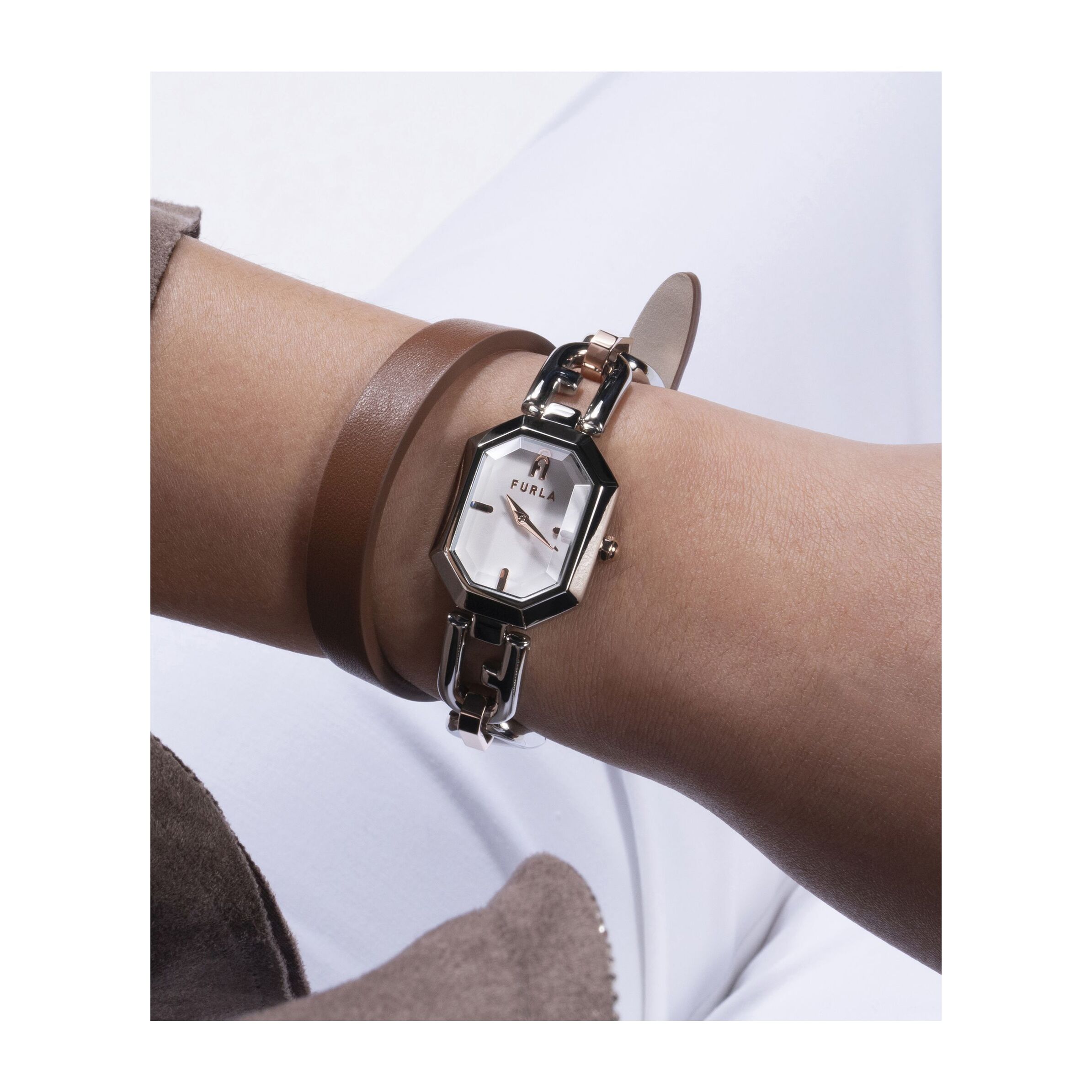 Furla Reloj Analógico De Cuarzo Furla Octagonal