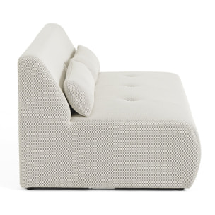 Onyx - canapé droit 2 places - en tissu mailles 3D - Beige