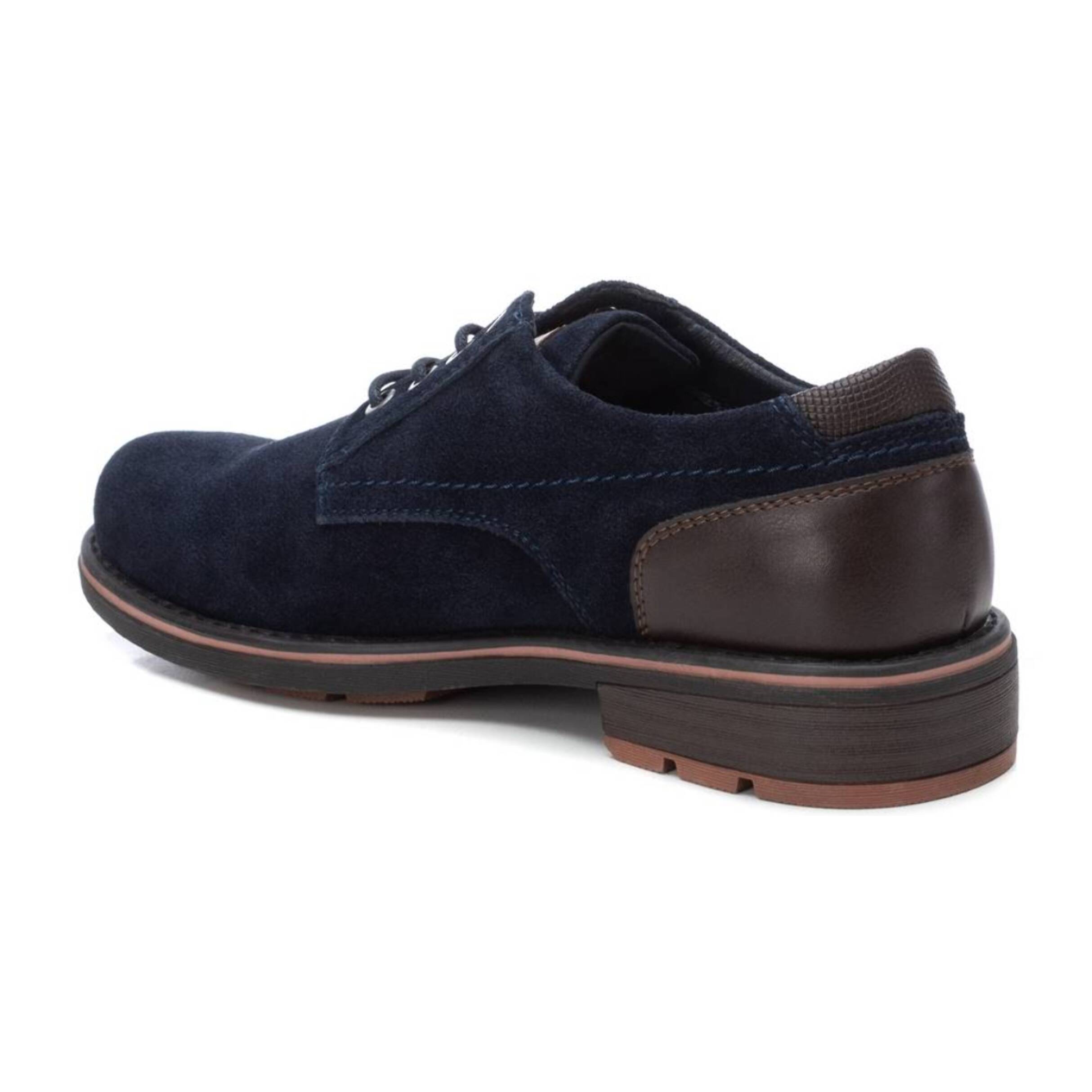 Zapato blucher/derby de piel navy