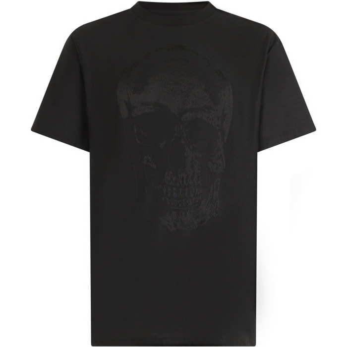 PHILIPP PLEIN Round Neck T-Shirt Jacquard Skull