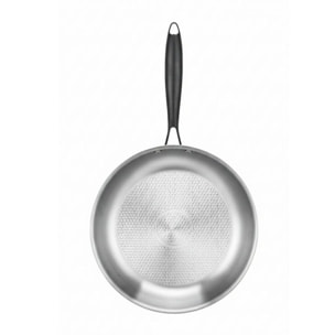 Poêle 24 cm acier inoxydable Triply Arthur Martin AM3516