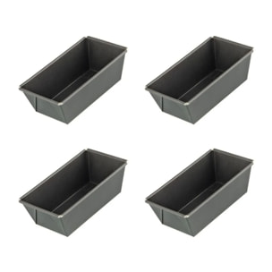 Lot de 4 mini moules à cakes 15 cm Zenker Special Mini