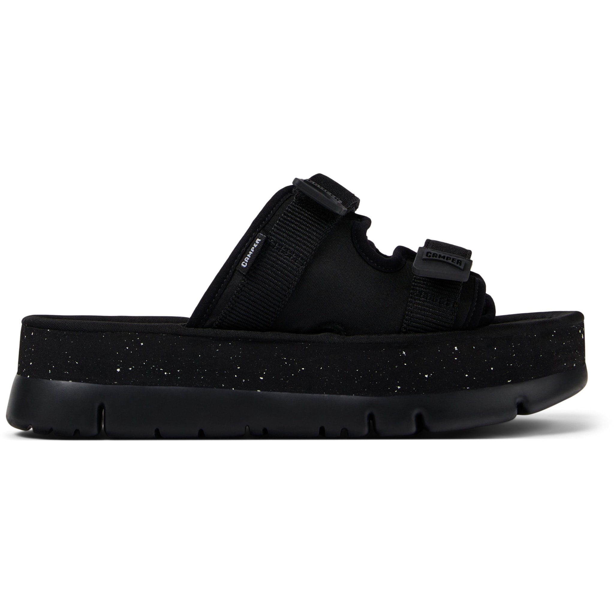 Sandalias - CAMPER Oruga Up - Negro - Textil técnico (poliéster reciclado)