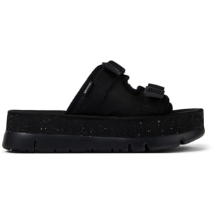 Sandalias - CAMPER Oruga Up - Negro - Textil técnico (poliéster reciclado)