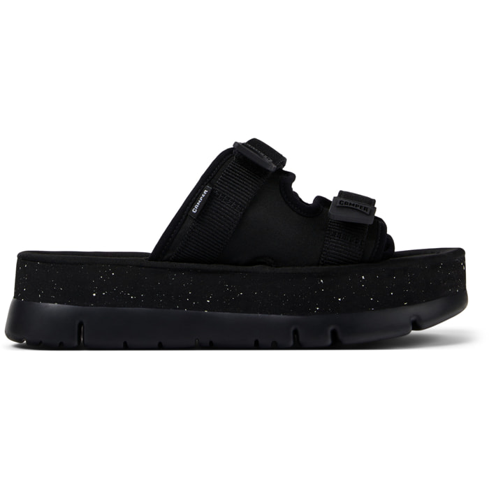 Sandalias - CAMPER Oruga Up - Negro - Textil técnico (poliéster reciclado)