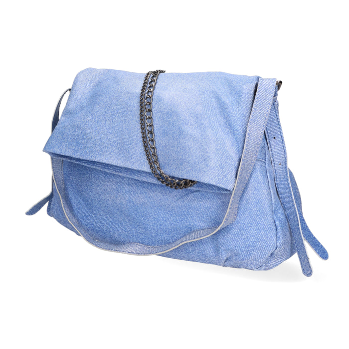 Borsa a tracolla da donna In Vera pelle Made in Italy 40x24x11 cm