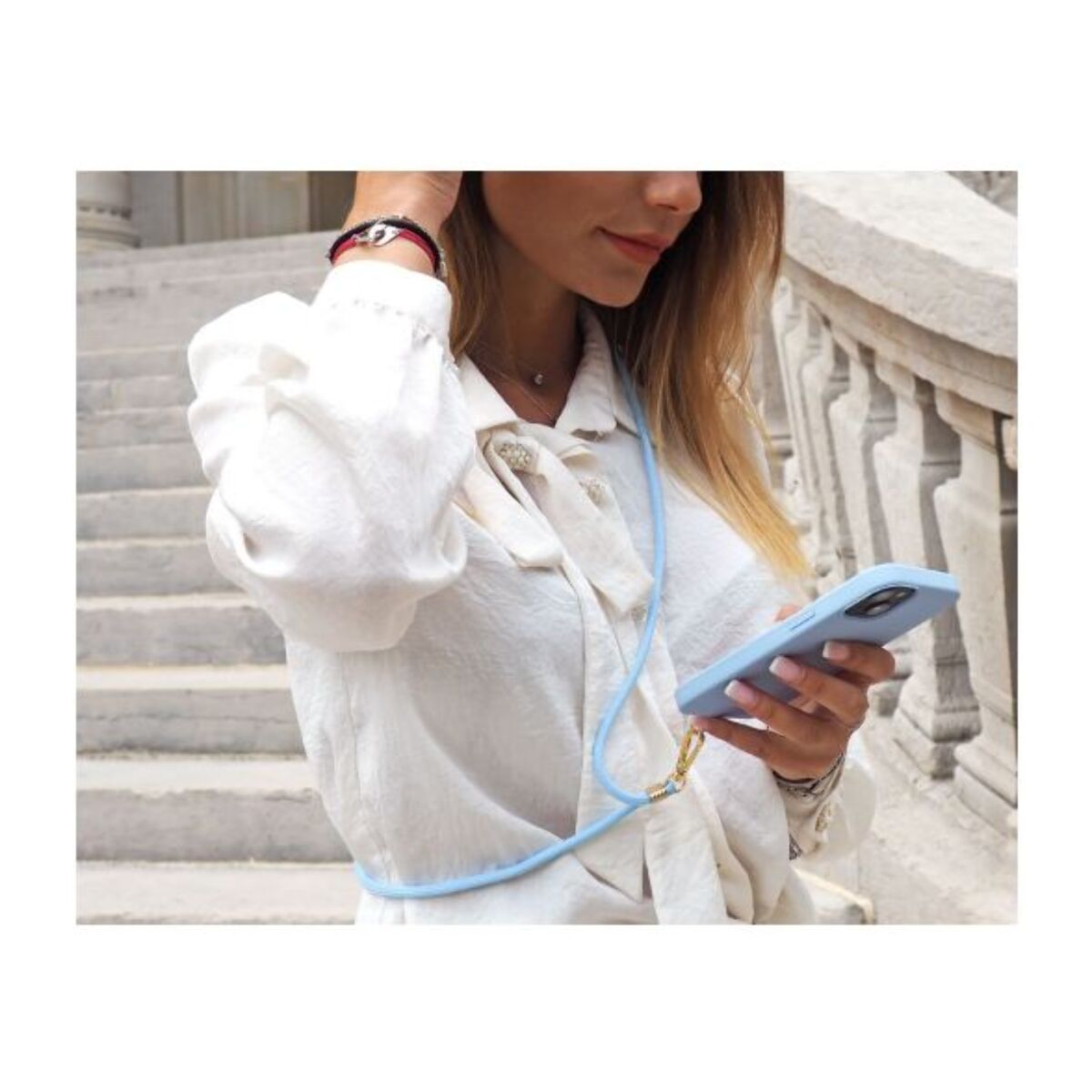 Cordon CASYX universel pour smartphone - Bleu et Or