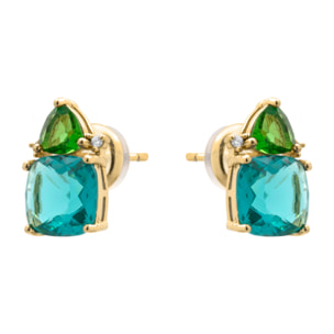 Pendientes Ilkan acabado oro amarillo 18k