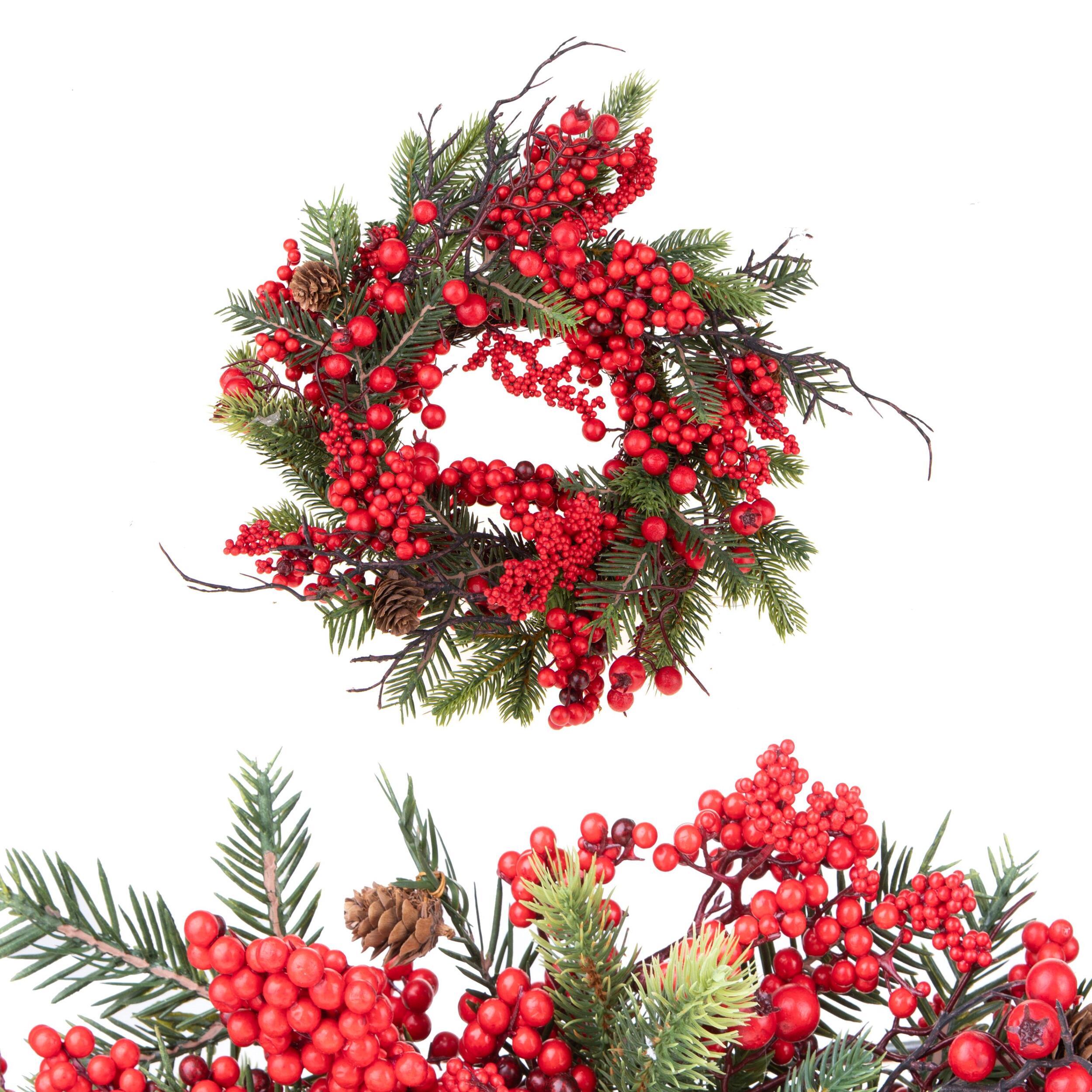 Corona natalizia - Pezzi 1 - 46xH11x46cm - Bianchi Dino SpA