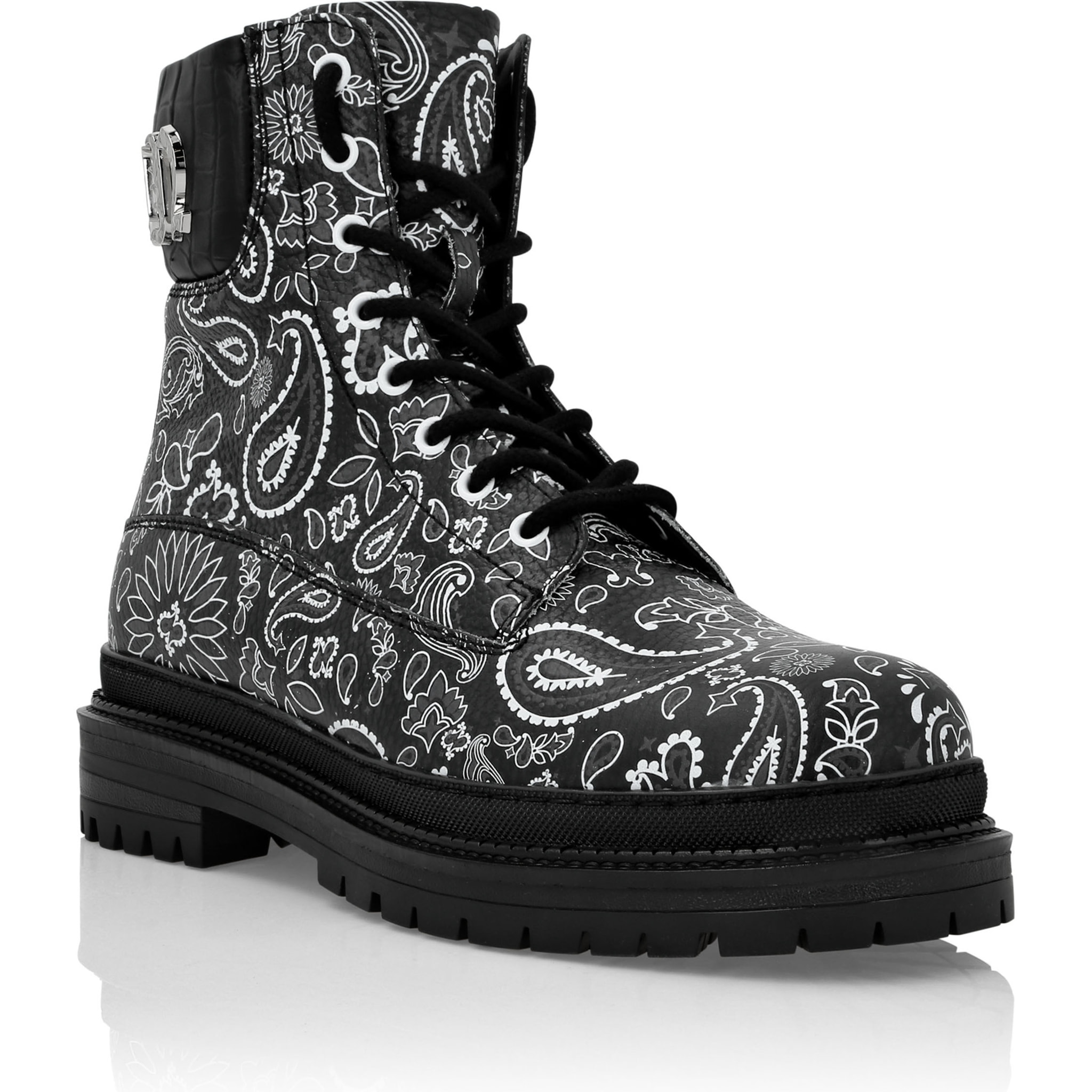 PHILIPP PLEIN Boots Mid Flat PAISLEY