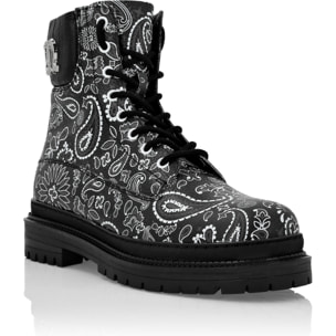 PHILIPP PLEIN Boots Mid Flat PAISLEY
