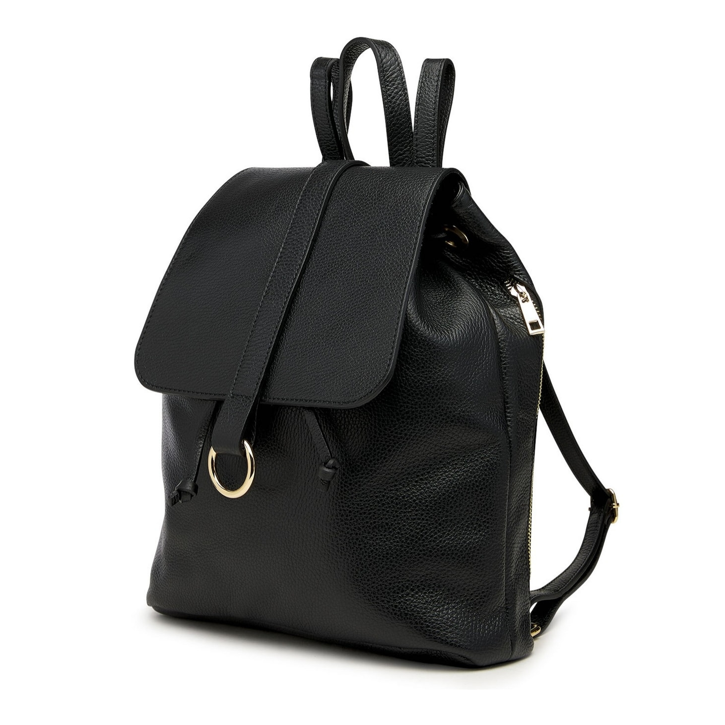 Borse Donna colore Nero-in pelle Made in Italy 33x36x11cm