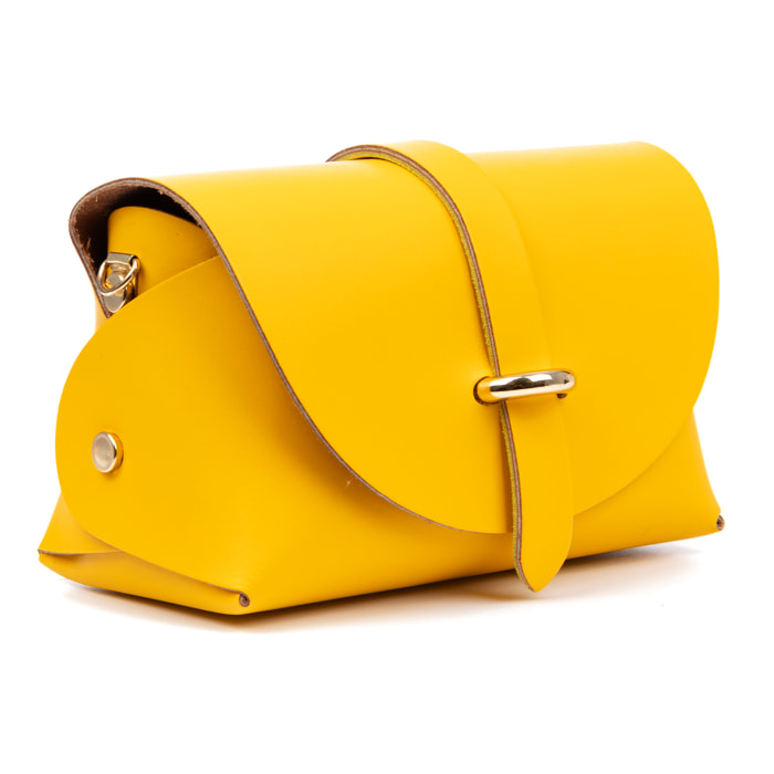 Aurora Bolso bandolera Mujer. Piel auténtica Ruga