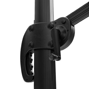 Parasol déporté MOLOKAI carré avec housse -