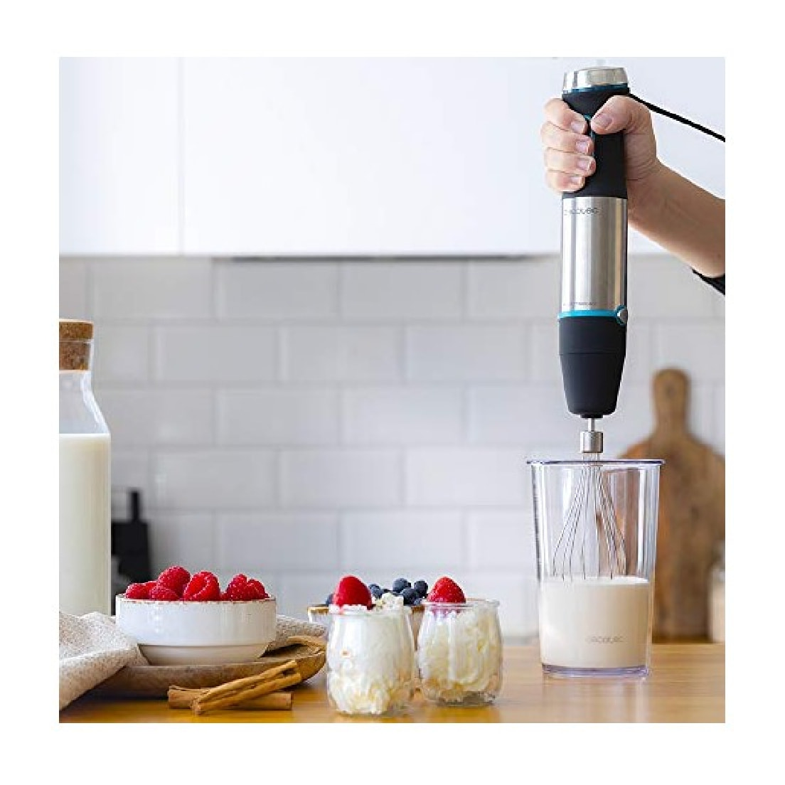 Cecotec Mixeur plongeant Power TitanBlack 1200 XL Cream