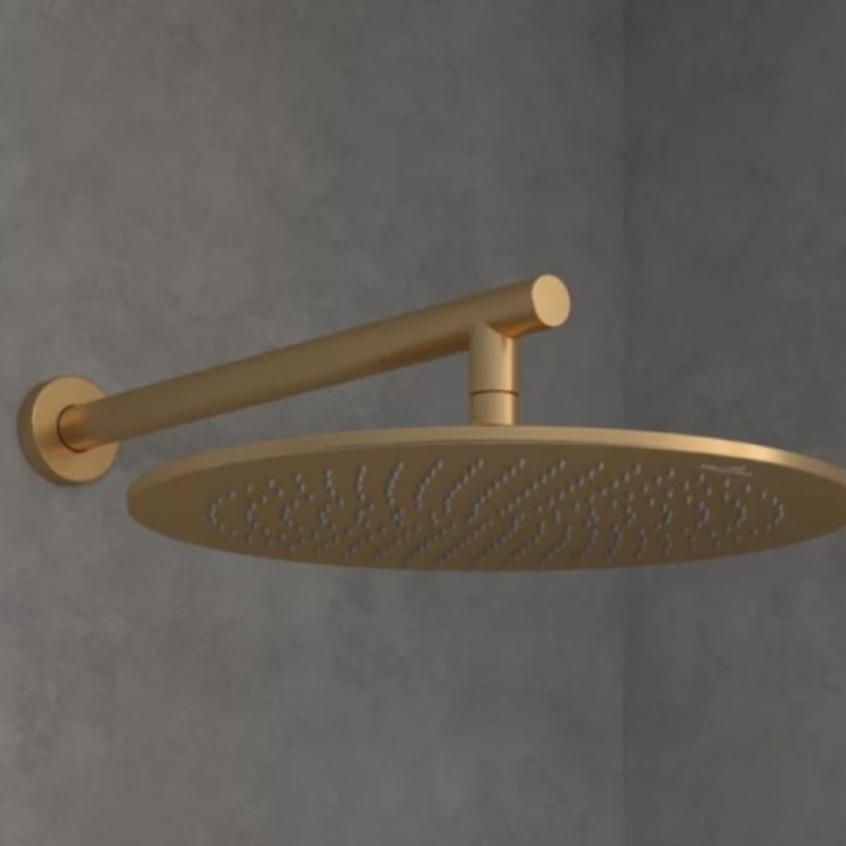 Douche de tête 350 Universal ronde Or brossé