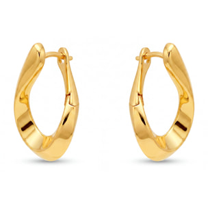 Pendientes Tindia acabado oro amarillo 18k