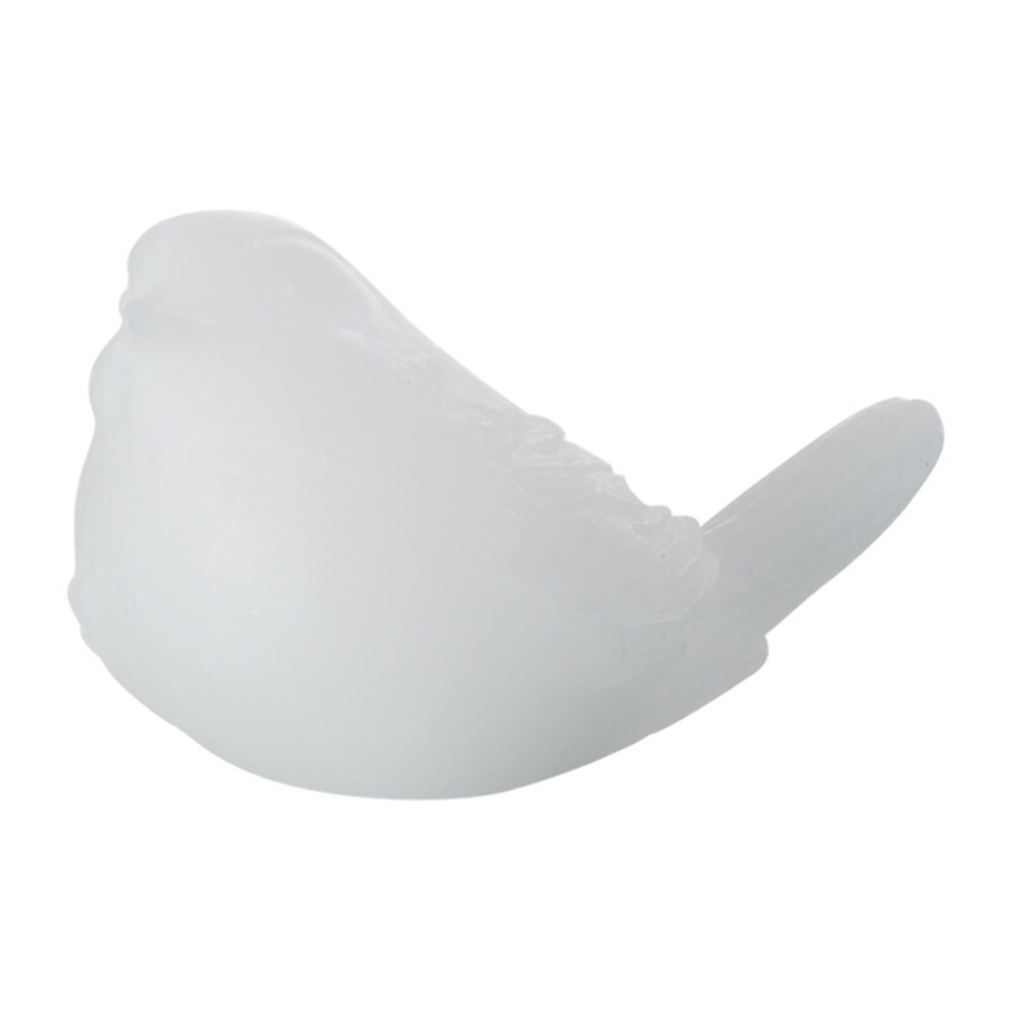 J-Line Oiseau Led Cire Blanc Small