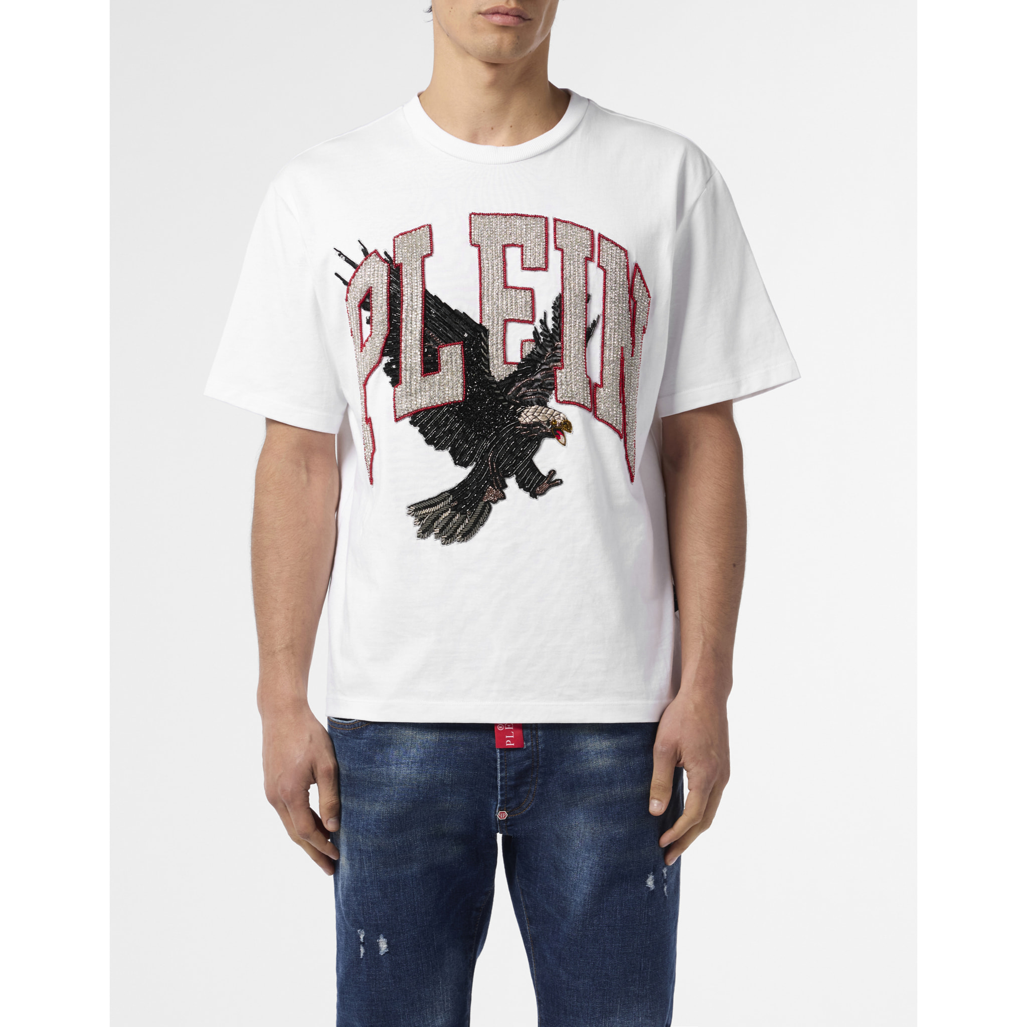 PHILIPP PLEIN Maglietta girocollo Ss EAGLE