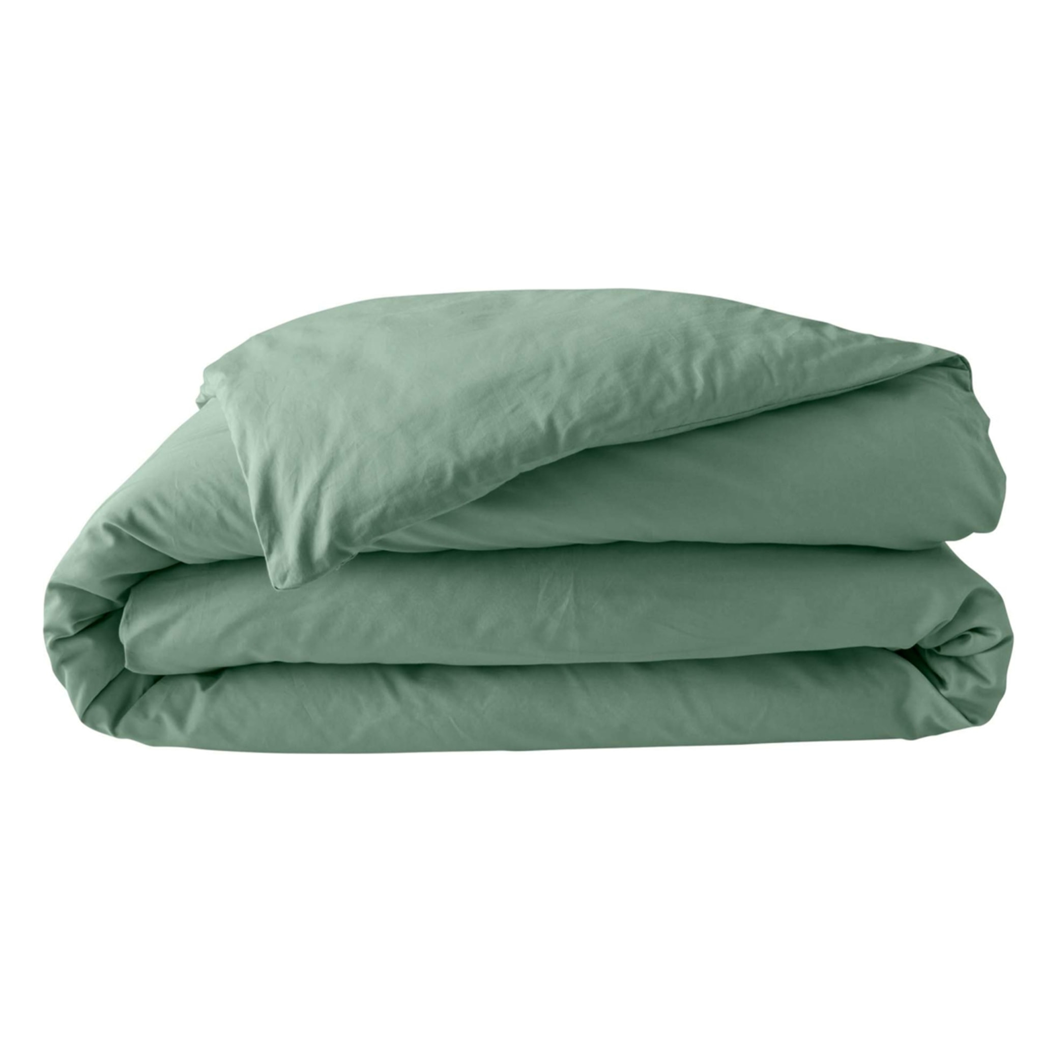 Housse de couette 100% Percale de Coton ORIGINE - Vert tilleul
