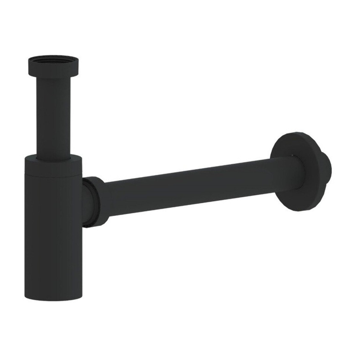 Siphon de lavabo Swiss Aqua Technologies Project 5/4 DN32 noir plastique mat SATSIFMPLB