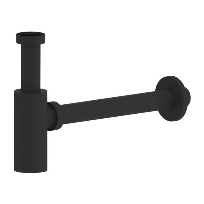 Siphon de lavabo Swiss Aqua Technologies Project 5/4 DN32 noir plastique mat SATSIFMPLB