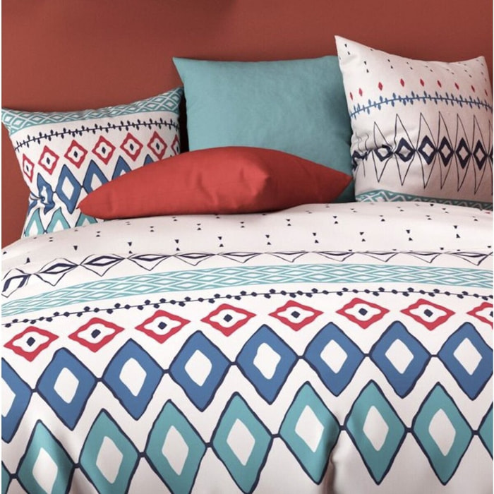 Parure Housse De Couette 3pcs 100% coton 57fils PointillÉ