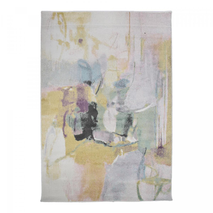 Tapis Ganu, motif abstrait déstructuré