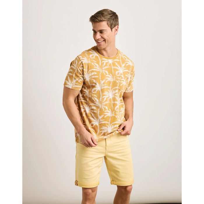 Camiseta Manga Corta Mostaza - Lagoa