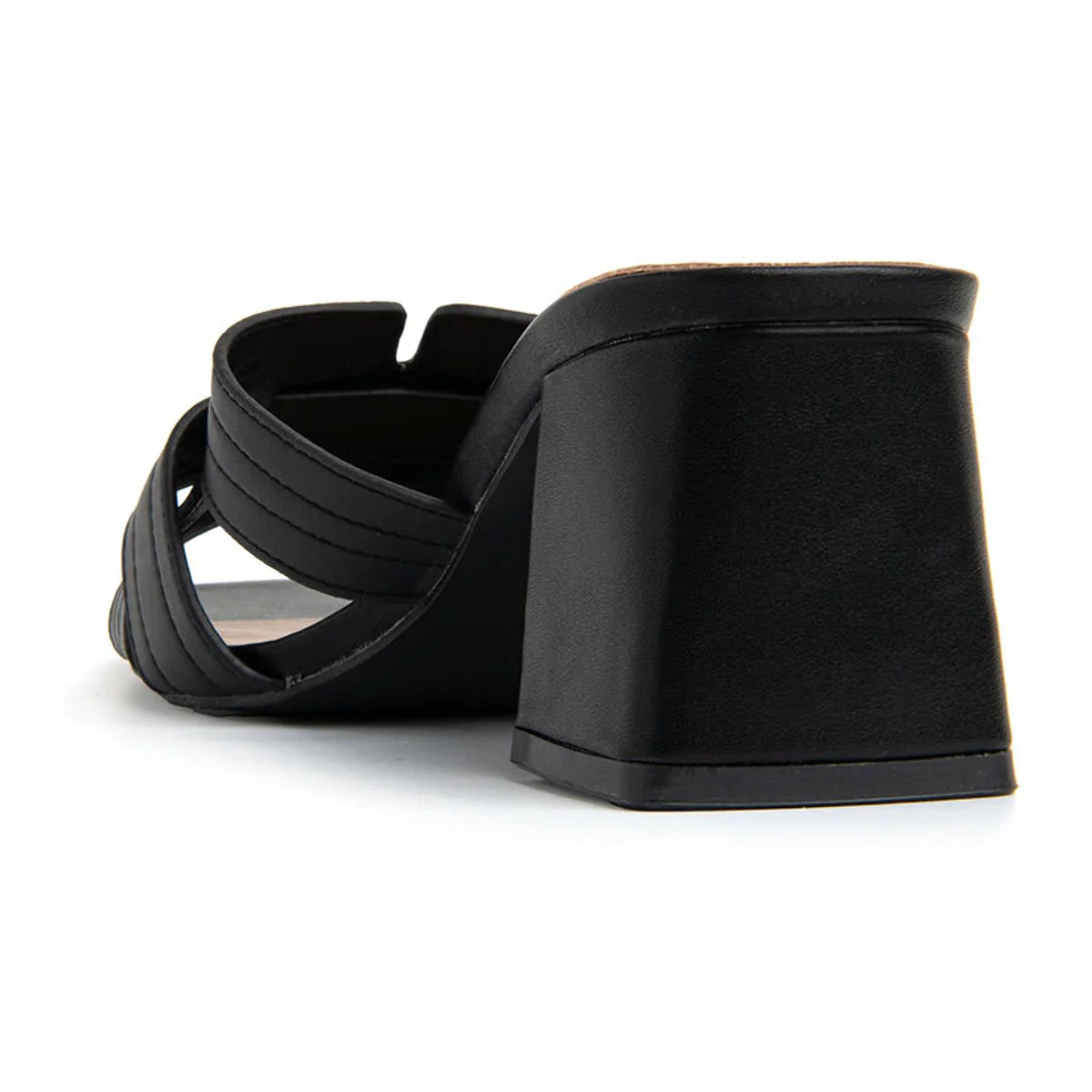 Sabot con fascia profilata - NERO