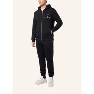 PHILIPP PLEIN Felpa con zip e cappuccio