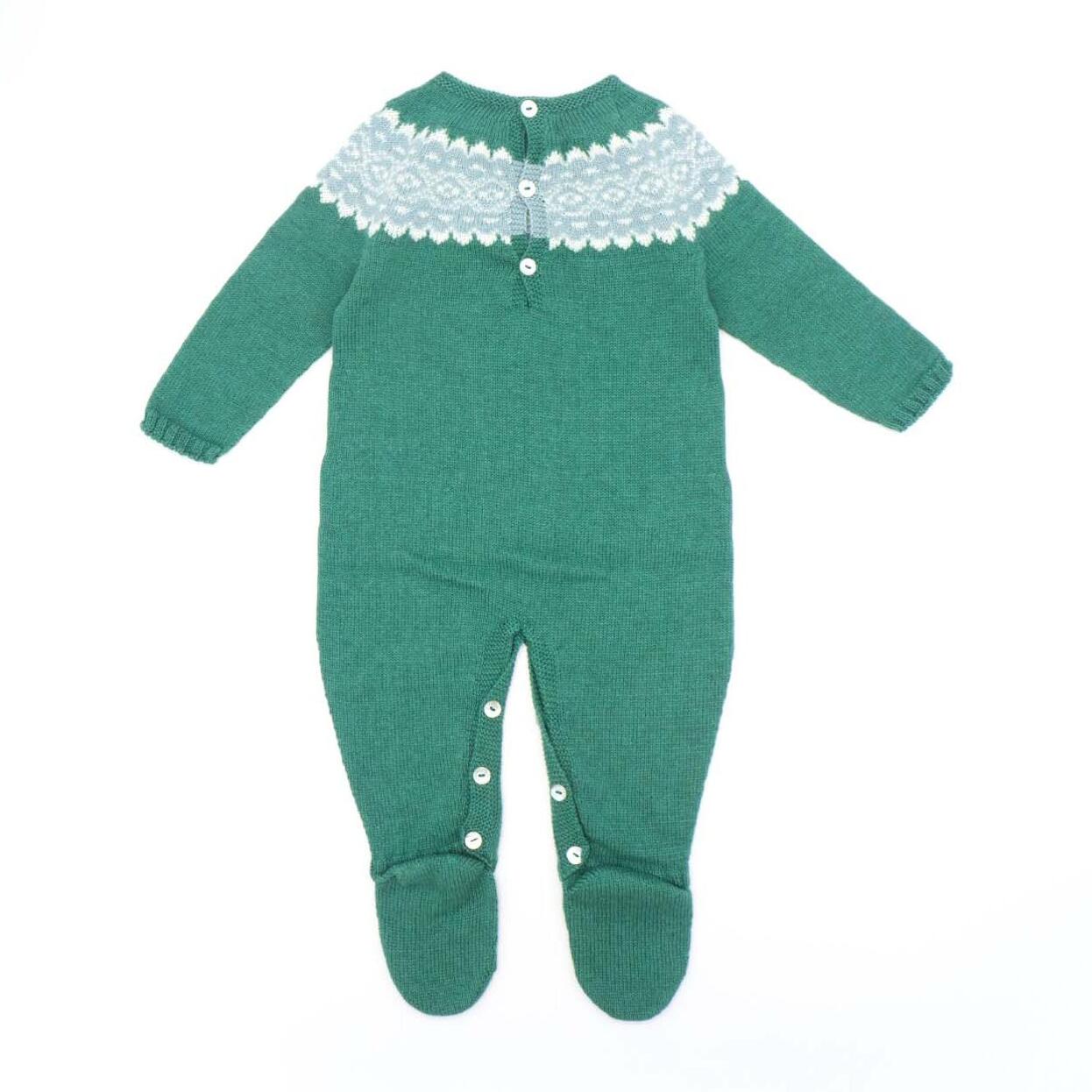 Pelele con greca verde