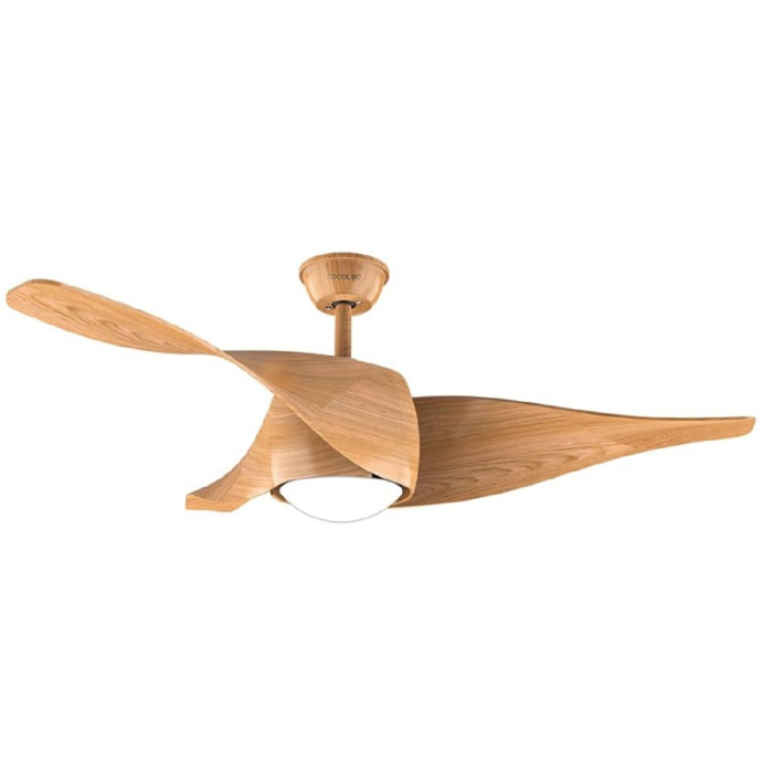 Cecotec Ventilatore da soffitto con luce EnergySilence Aero 5290 LightWood