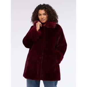 Fiorella Rubino - Cappotto peluches - Bordeaux