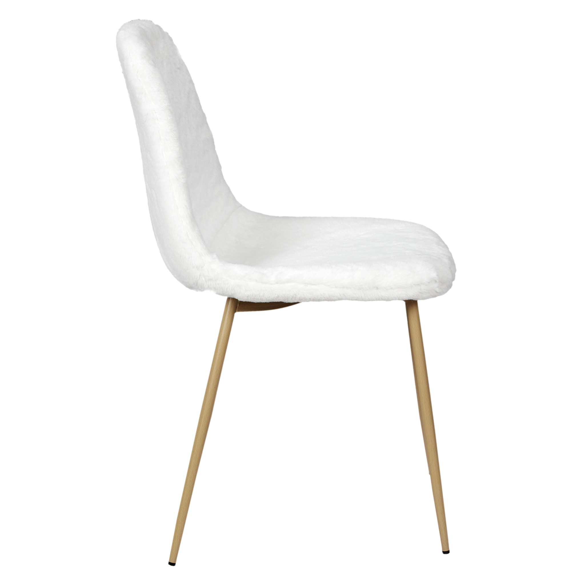 Chaise Imitation Fourrure Aurea - Lot De 2