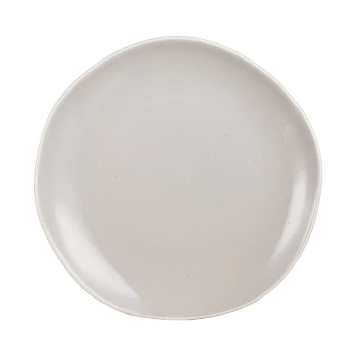 6 assiettes plates 25,4 cm Rocaleo Sable