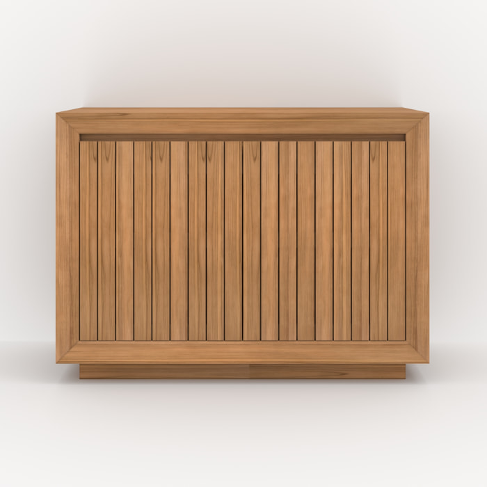 Meuble de salle de bain en bois de teck 110 cm - Pernelle