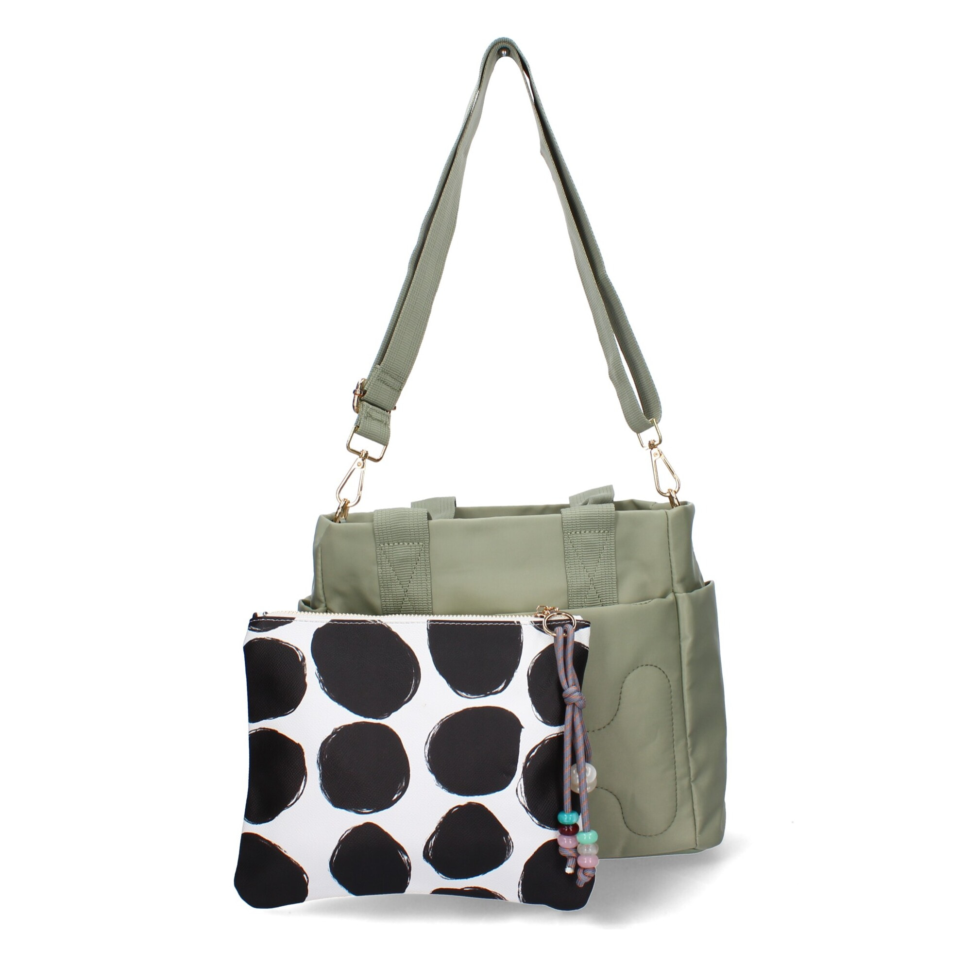 Bolso de hombro de Mujer con dos piezas, compartimento principal con cremallera