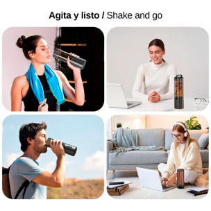 Batidora portátil HD-08 de 450 ml con potente motor de 240W, con batería recargable de 4000mAh.