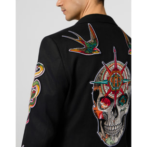 PHILIPP PLEIN Gigolo Fit Blazer Tattoo Embroidery