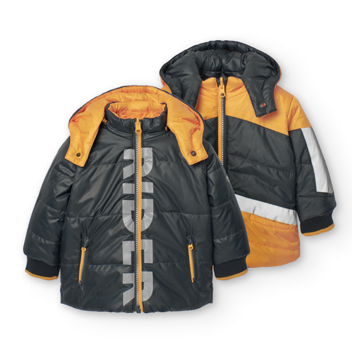 Parka reversible de bebé niño