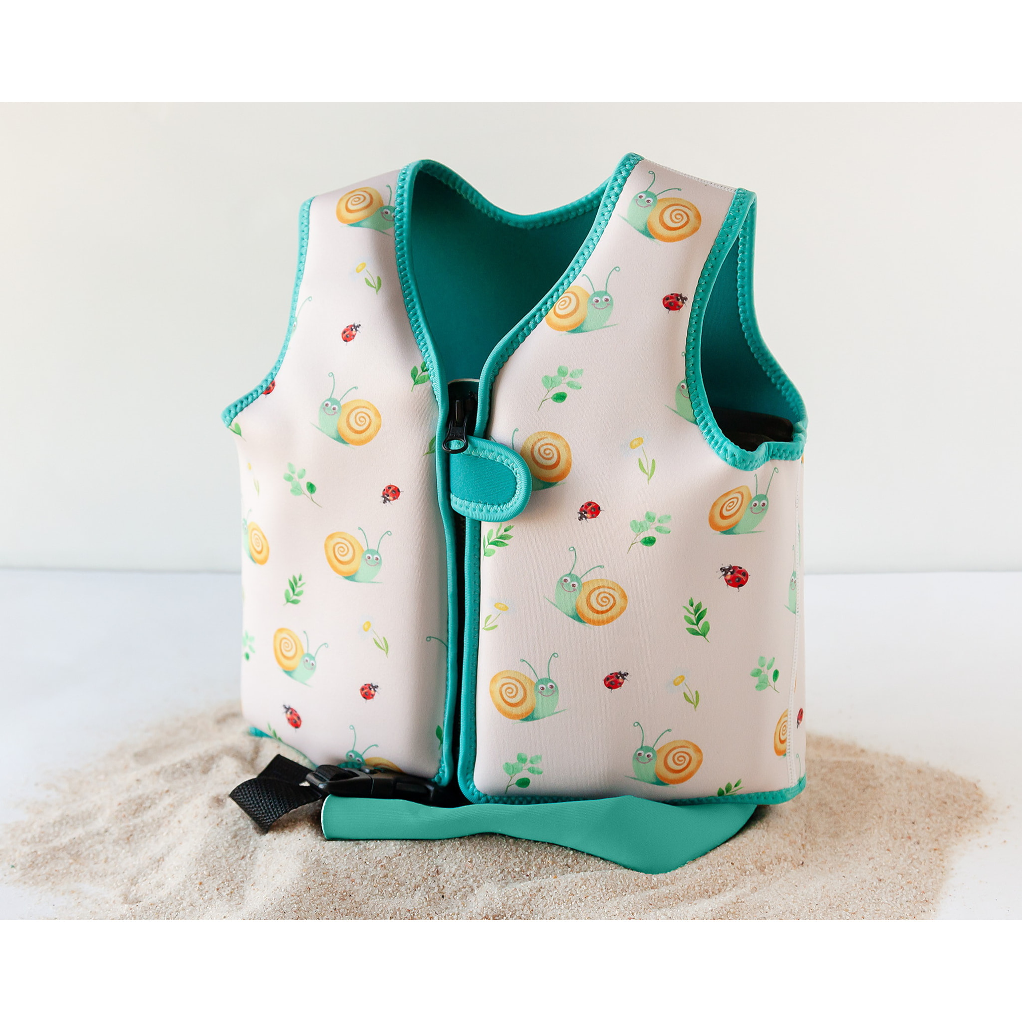 CHALECO NEOPRENO DE FLOTACIÓN CARACOLES BEIGE