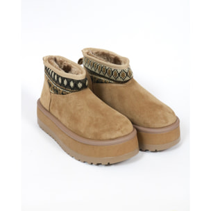 STIVALETTO MAMMUT BORDATO CHOCOLA' KHAKI