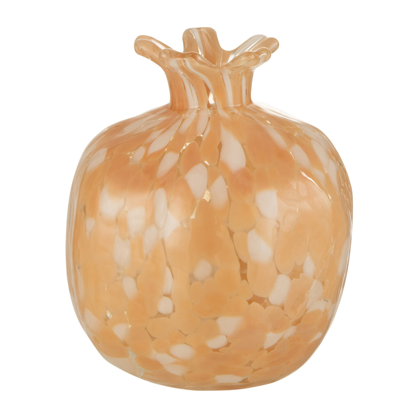 J-Line vase Melissa - verre - beige - medium - Ø 14 cm