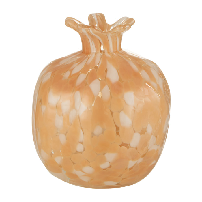 J-Line vase Melissa - verre - beige - medium - Ø 14 cm